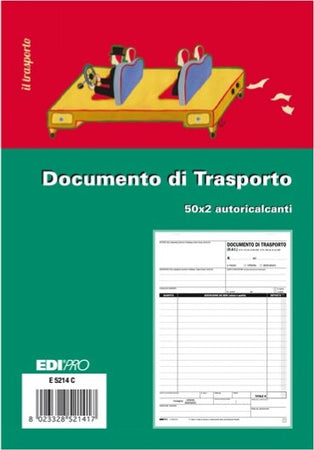 Blocco DDT - 50-50 fogli autoricalcanti - 23 x 15cm - Edipro Cancelleria e prodotti per ufficio/Archivio ufficio e accessori per scrivania/Modulistica e conservazione registri/Libri e registri contabili Eurocartuccia - Pavullo, Commerciovirtuoso.it