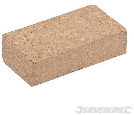 Blocco di levigatura in sughero 110 x 60 x 30 mm per levigatura a mano silverline