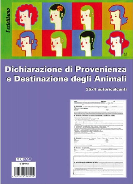 Blocco dichiarazione provenienza destinazione animali E5849A - 25 x 4cm - copie autoricaricanti - 30 x 22 5cm - Edipro [multipack] 10 pezzi Cancelleria e prodotti per ufficio/Archivio ufficio e accessori per scrivania/Modulistica e conservazione registri/Libri e registri contabili Eurocartuccia - Pavullo, Commerciovirtuoso.it