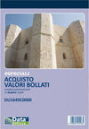 Blocco distinta acquisto carte valori - 50-50 copie autoricalcanti - 21 5 x 14 8 cm -DU1649C0000 - Data Ufficio Cancelleria e prodotti per ufficio/Archivio ufficio e accessori per scrivania/Modulistica e conservazione registri/Libri e registri contabili Eurocartuccia - Pavullo, Commerciovirtuoso.it