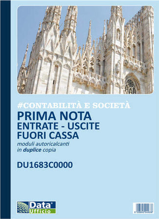Blocco entrate-uscite extra cassa - 50-2 copie autoricalcante - DU1683C0000 - Data Ufficio Cancelleria e prodotti per ufficio/Archivio ufficio e accessori per scrivania/Modulistica e conservazione registri/Libri e registri contabili Eurocartuccia - Pavullo, Commerciovirtuoso.it
