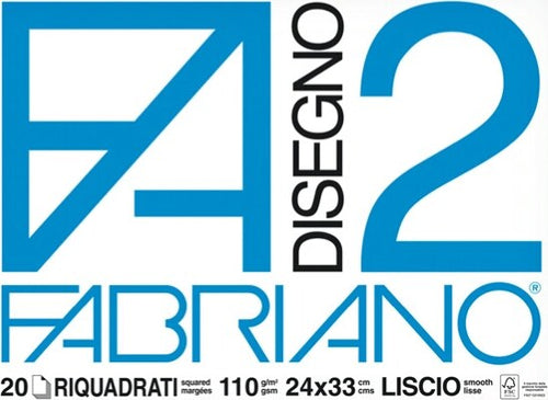 Blocco F2 - 24x33cm - 20 fogli - 110gr - liscio - squadrato - 4 angoli - Fabriano Casa e cucina/Hobby creativi/Disegno/Blocchi e libri da disegno Eurocartuccia - Pavullo, Commerciovirtuoso.it