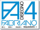 Blocco-F4-24x33-liscio-riquadrato-20-fogli-cf.10-pezzi-Fabriano
