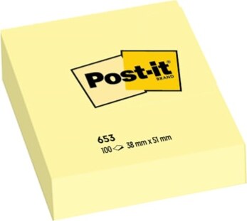 Blocco foglietti - 653 - 38 x 51 mm - giallo Canary - 100 fogli - Post it [multipack] 12 pezzi Cancelleria e prodotti per ufficio/Carta blocchi e quaderni/Blocchi appunti taccuini e diari/Blocchetti memo adesivi Eurocartuccia - Pavullo, Commerciovirtuoso.it