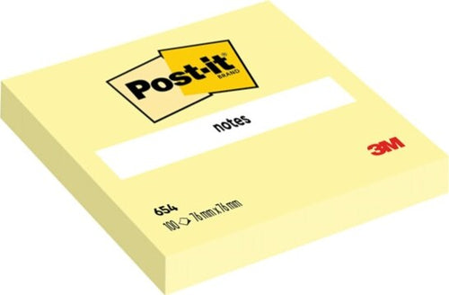 Blocco foglietti - 654 - 76 x 76 mm - giallo Canary - 100 fogli - Post it [multipack] 12 pezzi Cancelleria e prodotti per ufficio/Carta blocchi e quaderni/Blocchi appunti taccuini e diari/Blocchetti memo adesivi Eurocartuccia - Pavullo, Commerciovirtuoso.it