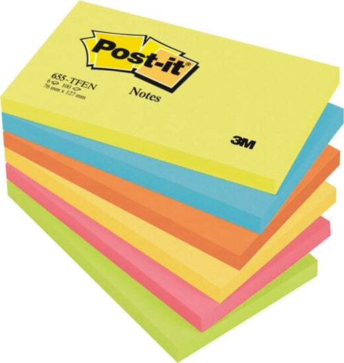 Blocco foglietti Colori Energy - 655-TFEN - 76 x 127 mm - 72 gr - colori assortiti - 100 fogli - Post it [multipack] 6 pezzi Cancelleria e prodotti per ufficio/Carta blocchi e quaderni/Blocchi appunti taccuini e diari/Blocchetti memo adesivi Eurocartuccia - Pavullo, Commerciovirtuoso.it