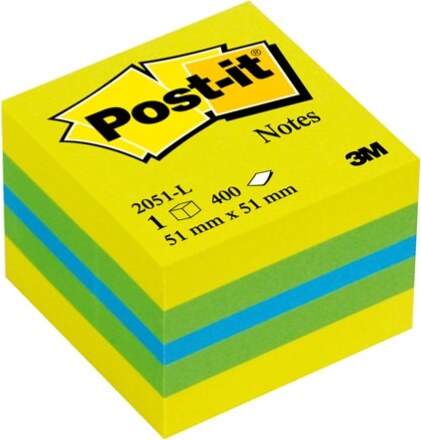 Blocco foglietti Minicubo - 2051-L - 51 x 51 mm - 72 gr - colori assortiti - 400 fogli - Post it Cancelleria e prodotti per ufficio/Carta blocchi e quaderni/Blocchi appunti taccuini e diari/Blocchetti memo adesivi Eurocartuccia - Pavullo, Commerciovirtuoso.it