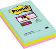 Blocco foglietti Post it Super Sticky - 4690-SS3MIA - a righe - 101 x 152 mm - colori Miami - 90 fogli - Post it Cancelleria e prodotti per ufficio/Carta blocchi e quaderni/Blocchi appunti taccuini e diari/Blocchetti memo adesivi Eurocartuccia - Pavullo, Commerciovirtuoso.it