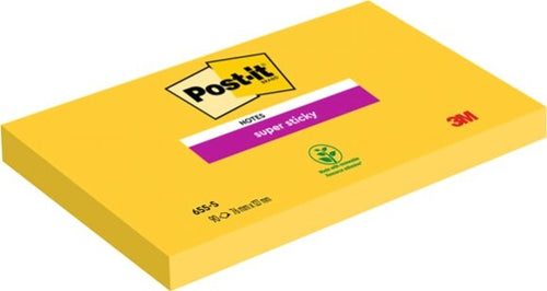 Blocco foglietti Post it Super Sticky - 655-S - 76 x 127 mm - giallo oro - 90 fogli - Post it [multipack] 12 pezzi Cancelleria e prodotti per ufficio/Carta blocchi e quaderni/Blocchi appunti taccuini e diari/Blocchetti memo adesivi Eurocartuccia - Pavullo, Commerciovirtuoso.it