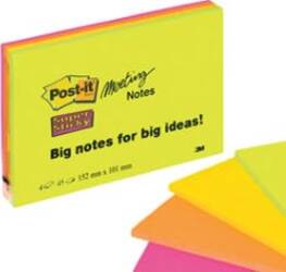 Blocco foglietti Post it Super Sticky Meeting Notes - 6445-SSP - 152 x 101 mm - rosa-verde neon - 45 fogli - Post it [multipack] 4 pezzi Cancelleria e prodotti per ufficio/Carta blocchi e quaderni/Blocchi appunti taccuini e diari/Blocchetti memo adesivi Eurocartuccia - Pavullo, Commerciovirtuoso.it
