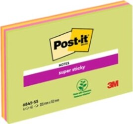 Blocco foglietti Post it Super Sticky Meeting Notes - 6845-SSP - 203 x 152 mm - giallo-rosa neon - 45 fogli - Post it [multipack] 4 pezzi Cancelleria e prodotti per ufficio/Carta blocchi e quaderni/Blocchi appunti taccuini e diari/Blocchetti memo adesivi Eurocartuccia - Pavullo, Commerciovirtuoso.it