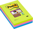 Blocco foglietti Post it Super Sticky rettangolari - 660-3SSUC - a righe - 101 x 152 mm - colori Ultra - 90 fogli - Post it [multipack] 3 pezzi Cancelleria e prodotti per ufficio/Carta blocchi e quaderni/Blocchi appunti taccuini e diari/Blocchetti memo adesivi Eurocartuccia - Pavullo, Commerciovirtuoso.it