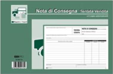 Blocco nota consegna tentata vendita - 50-50 fogli autoricalcanti - 15 x 23cm - Edipro Cancelleria e prodotti per ufficio/Archivio ufficio e accessori per scrivania/Modulistica e conservazione registri/Libri e registri contabili Eurocartuccia - Pavullo, Commerciovirtuoso.it