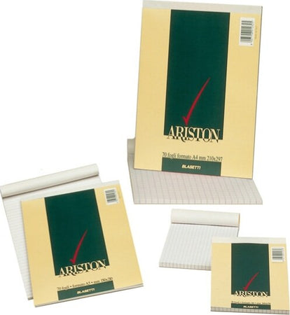 Blocco note Ariston - 5mm - 100 x 150mm - 60gr - 70 fogli - Blasetti [multipack] 10 pezzi Cancelleria e prodotti per ufficio/Carta blocchi e quaderni/Blocchi appunti taccuini e diari/Blocchi appunti e taccuini Eurocartuccia - Pavullo, Commerciovirtuoso.it