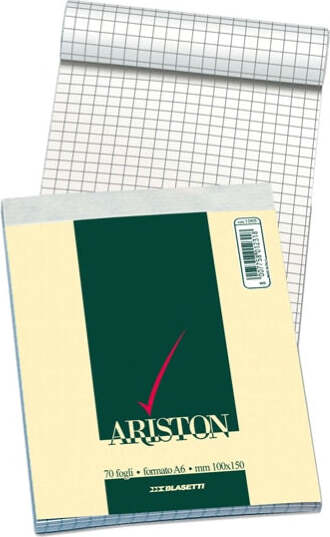 Blocco note Ariston - 5mm - 210 x 297mm - 60gr - 70 fogli - Blasetti [multipack] 10 pezzi Cancelleria e prodotti per ufficio/Carta blocchi e quaderni/Blocchi appunti taccuini e diari/Blocchi appunti e taccuini Eurocartuccia - Pavullo, Commerciovirtuoso.it