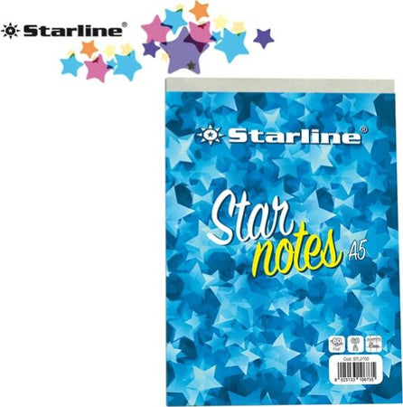 Blocco note StarNotes A5 - 60 fogli - 5 mm - 150 x 210 mm - 60 gr - Starline [multipack] 10 pezzi Cancelleria e prodotti per ufficio/Carta blocchi e quaderni/Blocchi appunti taccuini e diari/Blocchi appunti e taccuini Eurocartuccia - Pavullo, Commerciovirtuoso.it