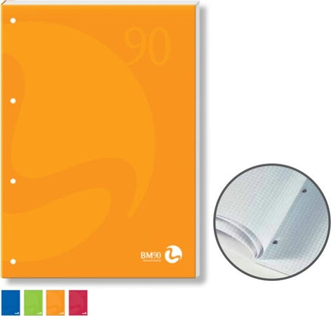 Blocco notes BM90 - A4 - collato lato lungo - quadretti 5mm - 50fg - 90gr - 4fori - copertina 250gr - BM [multipack] 10 pezzi Cancelleria e prodotti per ufficio/Carta blocchi e quaderni/Blocchi appunti taccuini e diari/Blocchetti memo adesivi Eurocartuccia - Pavullo, Commerciovirtuoso.it