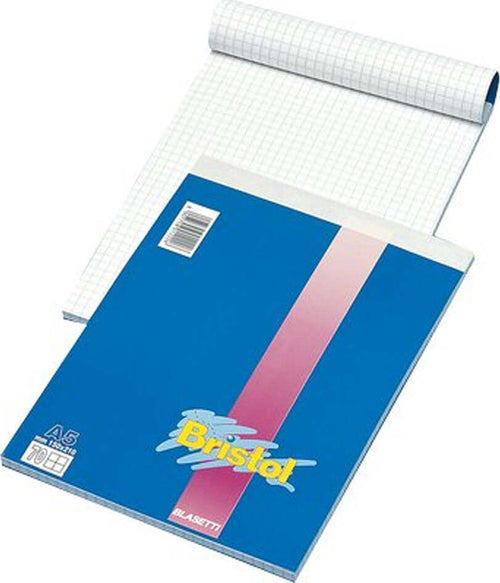 Blocco-notes-Bristol-A5-5mm-60-fogli-10-pezzi-Blasetti
