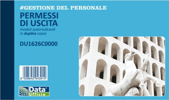 Blocco permessi di uscita - 50-50 copie autoricalcanti - 10 x 16 8 cm - DU1626C0000 - Data Ufficio [multipack] 5 pezzi Cancelleria e prodotti per ufficio/Archivio ufficio e accessori per scrivania/Modulistica e conservazione registri/Libri e registri contabili Eurocartuccia - Pavullo, Commerciovirtuoso.it