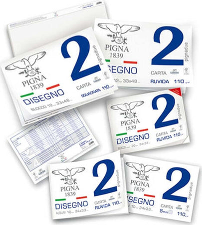 Blocco Pigna2 - 330x480mm - collato - 12fg - 110gr - liscio - Pigna [multipack] 10 pezzi Casa e cucina/Hobby creativi/Disegno/Blocchi e libri da disegno Eurocartuccia - Pavullo, Commerciovirtuoso.it