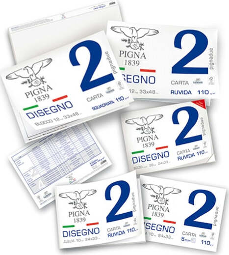 Blocco Pigna2 - 330x480mm - collato - 12fg - 110gr - liscio - Pigna [multipack] 10 pezzi Casa e cucina/Hobby creativi/Disegno/Blocchi e libri da disegno Eurocartuccia - Pavullo, Commerciovirtuoso.it