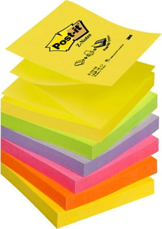 Blocco Post it Super Sticky Z Notes - R330-NR NEON - 76 x 76 mm - assortiti neon - 100 fogli - Post it [multipack] 6 pezzi Cancelleria e prodotti per ufficio/Carta blocchi e quaderni/Blocchi appunti taccuini e diari/Blocchetti memo adesivi Eurocartuccia - Pavullo, Commerciovirtuoso.it