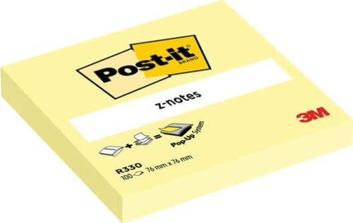 Blocco Post it Z Notes - R330 - 76 x 76 mm - giallo Canary - 100 fogli - Post it [multipack] 12 pezzi Cancelleria e prodotti per ufficio/Carta blocchi e quaderni/Blocchi appunti taccuini e diari/Blocchetti memo adesivi Eurocartuccia - Pavullo, Commerciovirtuoso.it
