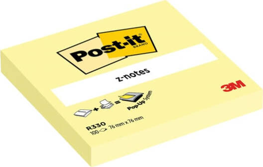 Blocco Post it Z Notes - R330 - 76 x 76 mm - giallo Canary - 100 fogli - Post it [multipack] 12 pezzi Cancelleria e prodotti per ufficio/Carta blocchi e quaderni/Blocchi appunti taccuini e diari/Blocchetti memo adesivi Eurocartuccia - Pavullo, Commerciovirtuoso.it