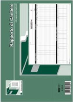 Blocco rapporto di cantiere - 50-50 fogli autoricalcanti - 21 x 30cm - Edipro Cancelleria e prodotti per ufficio/Archivio ufficio e accessori per scrivania/Modulistica e conservazione registri/Libri e registri contabili Eurocartuccia - Pavullo, Commerciovirtuoso.it