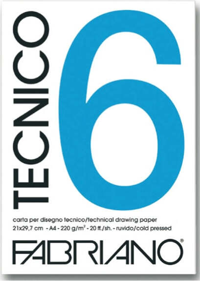 Blocco Tecnico 6 - 25x35cm - 20 fogli - 240gr - liscio - Fabriano Casa e cucina/Hobby creativi/Disegno/Blocchi e libri da disegno Eurocartuccia - Pavullo, Commerciovirtuoso.it