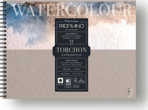 Blocco Watercolour Torchon - 24x32cm - 12 fogli - 300gr - spiralato - Fabriano [multipack] 5 pezzi Casa e cucina/Hobby creativi/Disegno/Blocchi e libri da disegno Eurocartuccia - Pavullo, Commerciovirtuoso.it