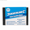 Blocco in gomma medio abrasivo per levigare qualsiasi materiale 70 x 100 x 25 mm silverline Silverline