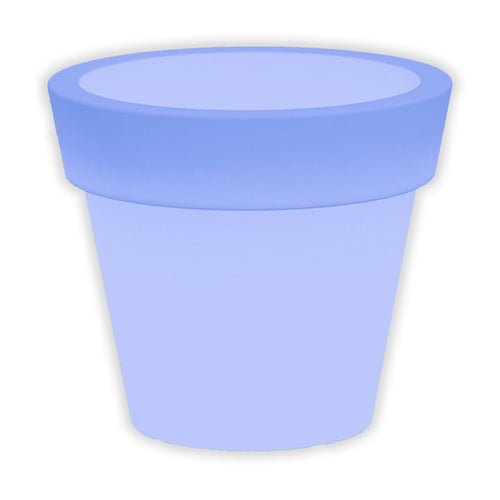 Vaso luminoso Gemma Bright rotondo con led lanterna decorazione Made in Italy per esterno