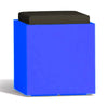 Poltroncina luminosa Square Bright quadrata con led pouf Made in Italy per esterno