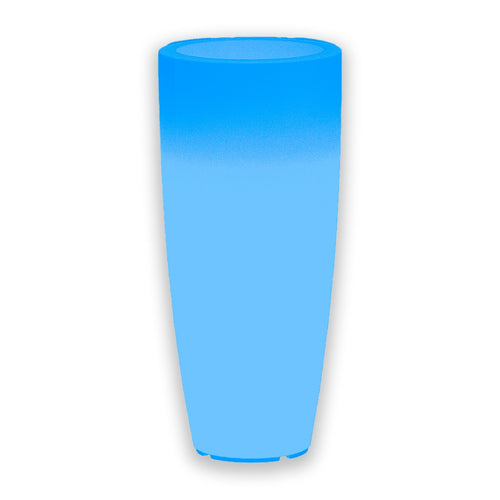 Vaso luminoso Stilo Round Bright decorazione con led per esterno Made in Italy