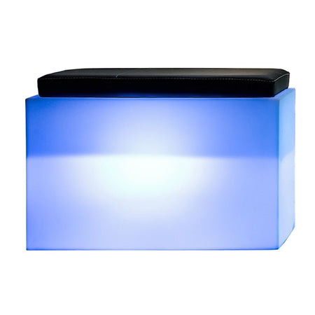 Poltroncina luminosa Roomy Bright con led pouf "Made in Italy" per esterno