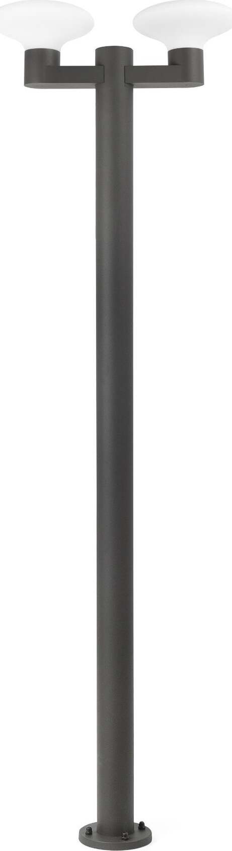 BLUB'S 2L Lampione grigio scuro 2XE27 Illuminazione/Illuminazione per esterni/Lampioni Led Mall Home - Napoli, Commerciovirtuoso.it