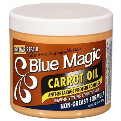 Blue Magic Argan Herbal Complex Leave-In Conditioner 390g Balsamo per Capelli Senza Risciacquo Anti Rottura Con Olio Di Carota