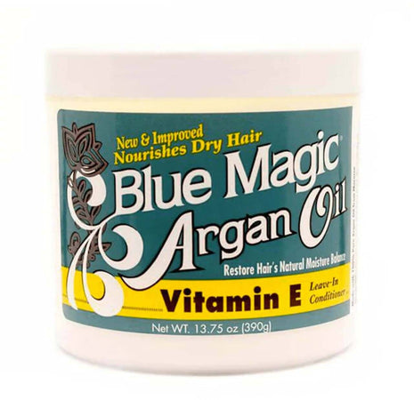 BLUE MAGIC ARGAN OIL NOURISHES DRY HAIR WITH VITAMIN 'E' 390 G