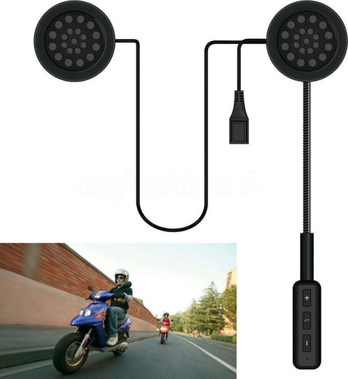 Bluetooth-Impermeabile-Interfono-Headset-Microfono-Auricolare-Per-Casco-Moto-MP3