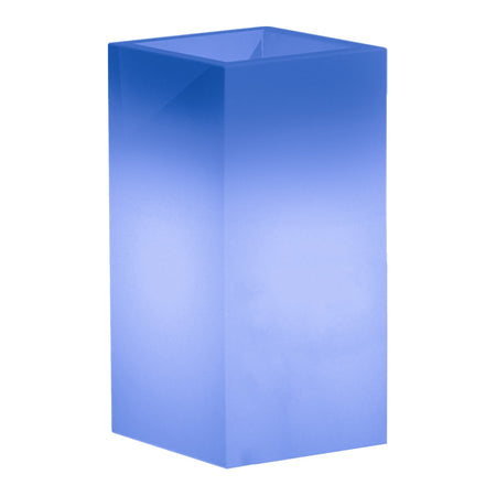Vaso luminoso Cube per decorazione esterno e giardino "Made in Italy"