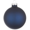Palline in vetro Blu Opaco tinta unita per albero di Natale moderno