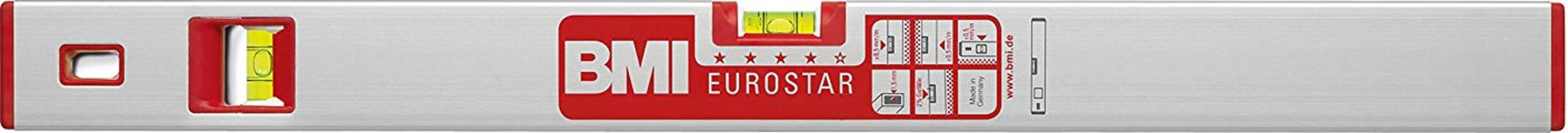 BMI-57103-Livella-Eurostar,-2-Bolle,-50-cm,-Grigio/Rosso