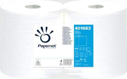 Bobina asciugatutto - 2 veli - goffratura a onda - diametro 22 4 cm - 21 gr - 23 4 cm x 137 mt - bianco - Papernet [multipack] 2 pezzi Commercio Industria e Scienza/Forniture sanitarie e igieniche/Accessori e sanitari bagno/Supporti per asciugamani di carta commerciali Eurocartuccia - Pavullo, Commerciovirtuoso.it