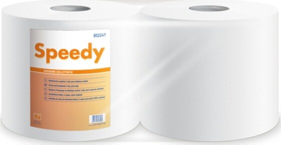 Bobina asciugatutto Speedy - 2 veli - 17gr - diametro 25 5 cm - H22 8cm x 180mt - microgoffrata - Lucart [multipack] 2 pezzi Commercio Industria e Scienza/Forniture sanitarie e igieniche/Accessori e sanitari bagno/Supporti per asciugamani di carta commerciali Eurocartuccia - Pavullo, Commerciovirtuoso.it