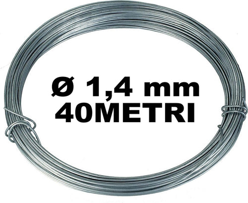 BOBINA MATASSA FILO FERRO FILATO CROMATO DIAMETRO 1,4MM PER 40 METRI Commercio Industria e Scienza/Materie prime/Metalli e leghe/Acciaio INOX/Filo di acciaio INOX Trade Shop italia - Napoli, Commerciovirtuoso.it