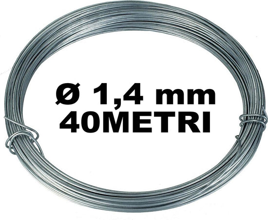 BOBINA MATASSA FILO FERRO FILATO CROMATO DIAMETRO 1,4MM PER 40 METRI Commercio Industria e Scienza/Materie prime/Metalli e leghe/Acciaio INOX/Filo di acciaio INOX Trade Shop italia - Napoli, Commerciovirtuoso.it