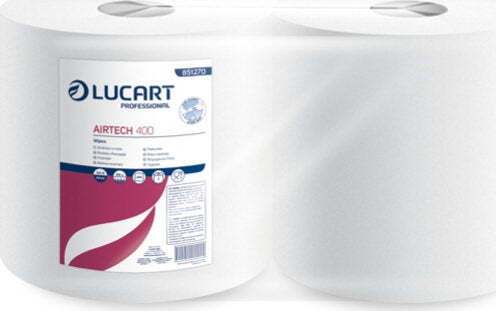 Bobina panni multiuso AirTech 400 - 400 strappi - 108 mt - Lucart [multipack] 2 pezzi Commercio Industria e Scienza/Forniture sanitarie e igieniche/Prodotti di carta/Asciugamani di carta Eurocartuccia - Pavullo, Commerciovirtuoso.it