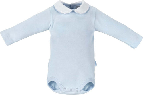 Body Con Collo  Manica Lunga Interlock Taglia 1 D.R. Liso Celeste Moda/Prima infanzia/Abbigliamento/Bambino 0-24/Tutine e body/Body La Casa Del Bebè - Napoli, Commerciovirtuoso.it