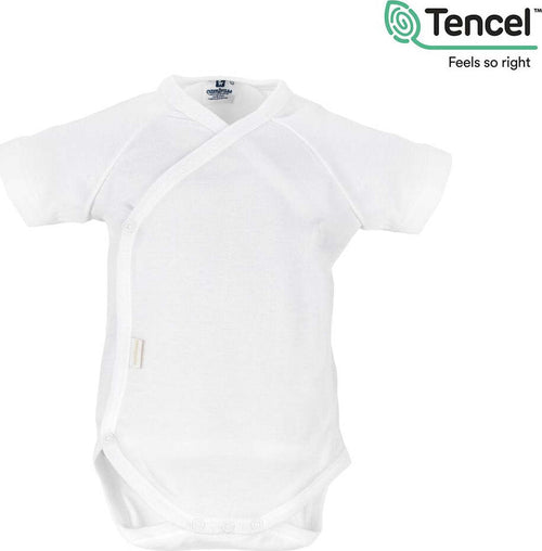 Body Manica Corta Incrociato Interlock Taglia 0 Tencel Bianco Moda/Prima infanzia/Abbigliamento/Bambino 0-24/Tutine e body/Body La Casa Del Bebè - Napoli, Commerciovirtuoso.it